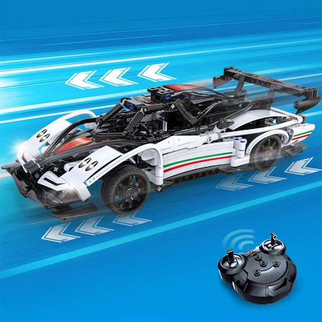 Voiture de sport rc supercar 457 pièces Blanc 5 - vertbaudet enfant 