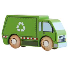 Jouet-Jeux d'imagination-Véhicules, garages, circuits et trains-Camion de recyclage rudy no 36