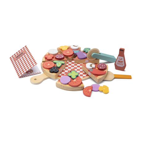 Ensemble pizza pour jouer Beige 2 - vertbaudet enfant 