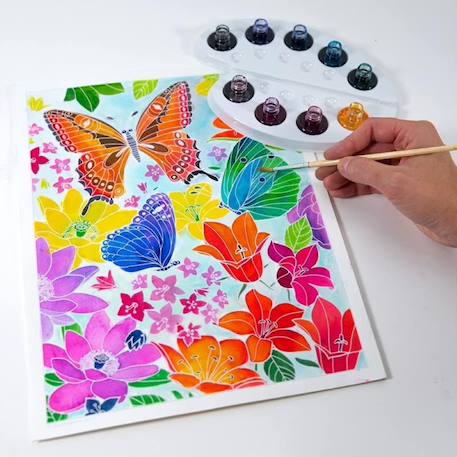 Aquarellum dans les fleurs Blanc 2 - vertbaudet enfant 