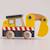 Tractopelle eddie no 37 Jaune 4 - vertbaudet enfant 