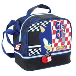Puériculture-Repas-Vaisselle, coffret repas-Boite à repas et sac à gouter-Sac goûter garçon sonic classic let's go
