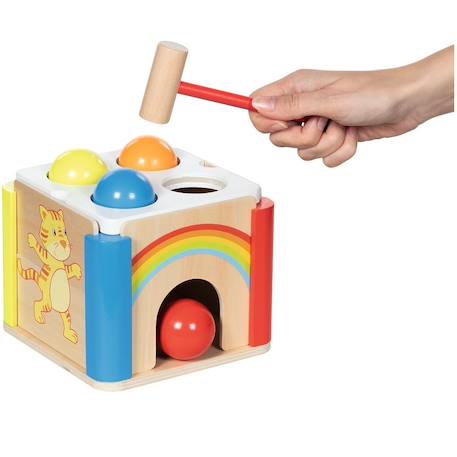 Jeu de maillet arc en ciel Beige 4 - vertbaudet enfant 