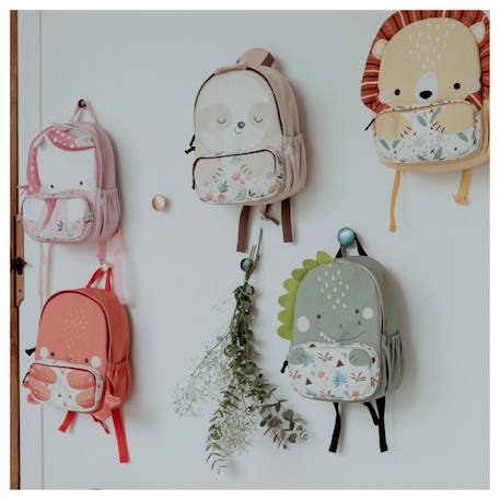 Sac à dos enfant format a4 Beige+Blanc+Bleu+Jaune+Orange+Rose+Rouge+Vert 47 - vertbaudet enfant 
