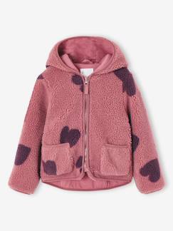 -Veste fille sherpa motifs