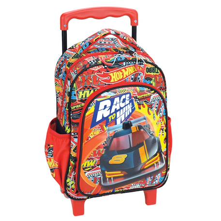 Garçon-Cartable à roulettes garçon hot wheels race to win