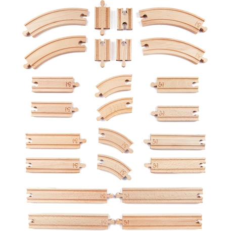 Coffret d'extension de 24 rails Beige 3 - vertbaudet enfant 