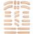 Coffret d'extension de 24 rails Beige 3 - vertbaudet enfant 