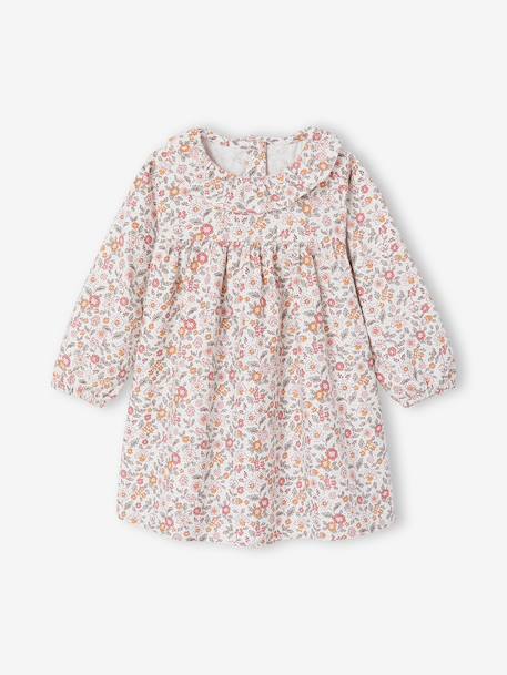 Coffret bébé robe + gilet + bandeau vanille+vieux rose 15 - vertbaudet enfant 