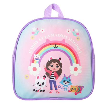 Sac à dos maternelle fille gabby's dollhouse gabby et la maison magique Violet 2 - vertbaudet enfant 