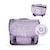 Cartable scolaire réversible 38 cm pol fox hello – motif chat – 2 compartiments Violet 1 - vertbaudet enfant 