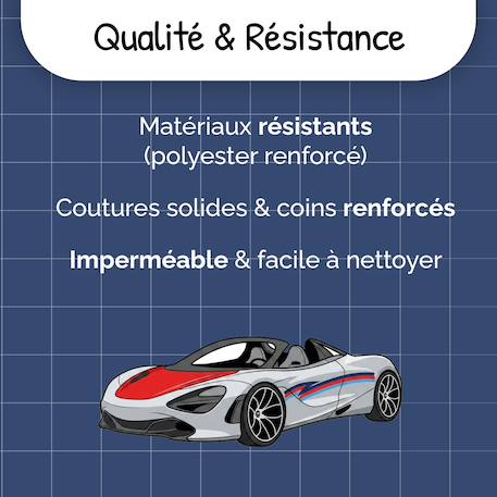 Cartable à roulettes 41 cm phileas – motif voiture – 2 compartiments Rouge et bleu 6 - vertbaudet enfant 