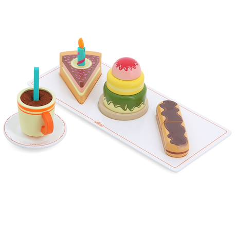 Café gourmand en bois Blanc 5 - vertbaudet enfant 