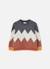 Pull garçon à imprimé géométrique zigzag Marron 3 - vertbaudet enfant 