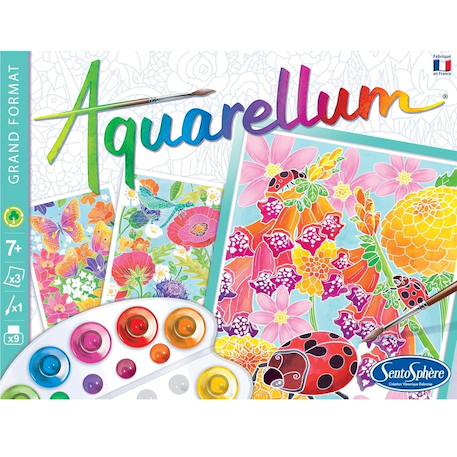 Aquarellum dans les fleurs Blanc 5 - vertbaudet enfant 