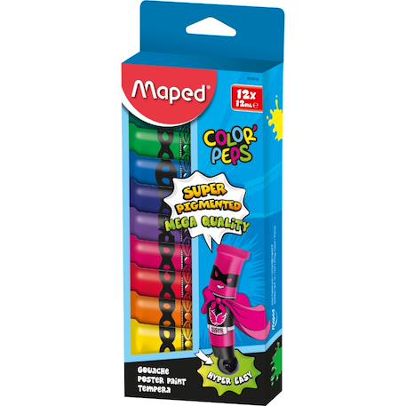 Peinture gouache enfant couleurs intenses Multi-coloured 1 - vertbaudet enfant 
