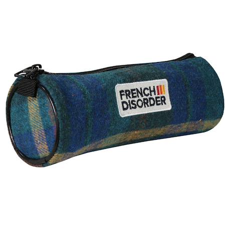 Garçon-Trousse ronde fille tartan bleu
