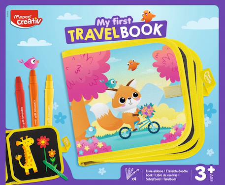 Kit de dessin et ardoise pour voyage Multi-coloured 4 - vertbaudet enfant 