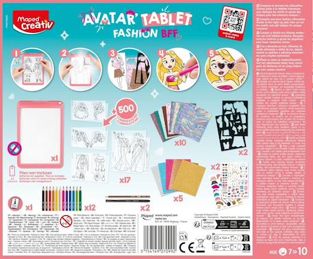 Machine à dessiner fashion Multi-coloured 4 - vertbaudet enfant 