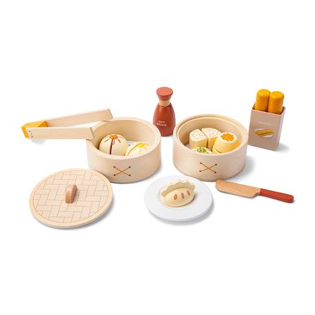 Ensemble de dim sum en bois Beige 3 - vertbaudet enfant 