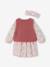 Coffret bébé robe + gilet + bandeau vanille+vieux rose 17 - vertbaudet enfant 