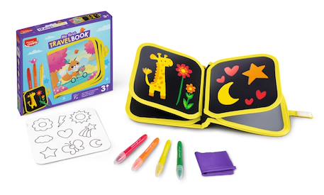 Kit de dessin et ardoise pour voyage Multi-coloured 2 - vertbaudet enfant 