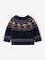 Pull jacquard bébé garçon manches longues marine 4 - vertbaudet enfant 