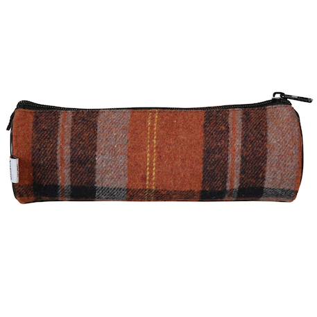 Trousse ronde fille tartan marron Tartan marron 4 - vertbaudet enfant 