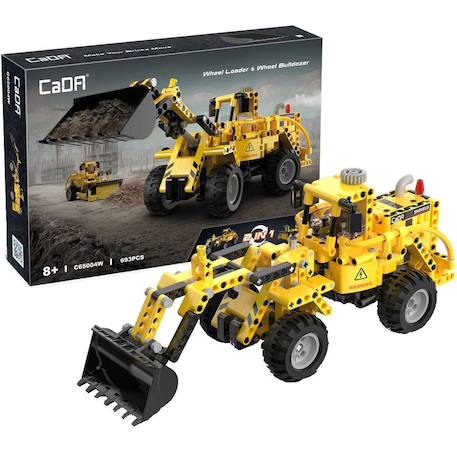 Camion chargeur 2 en 1 693 pièces Jaune 1 - vertbaudet enfant 