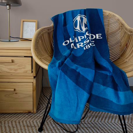 Serviette de bain et de plage imprimé 100% coton, om mer Bleu 2 - vertbaudet enfant 