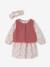 Coffret bébé robe + gilet + bandeau vanille+vieux rose 13 - vertbaudet enfant 