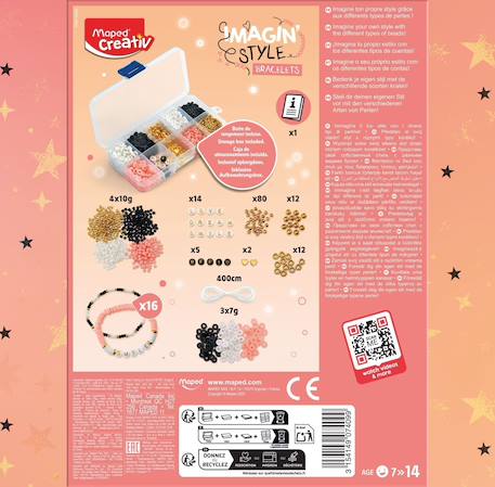 Kit création de bijoux Multi-coloured 5 - vertbaudet enfant 