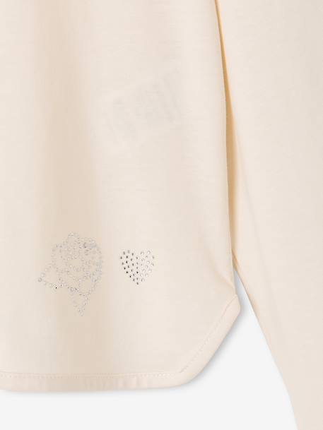 T-shirt manches longues enfant fille écru 5 - vertbaudet enfant 