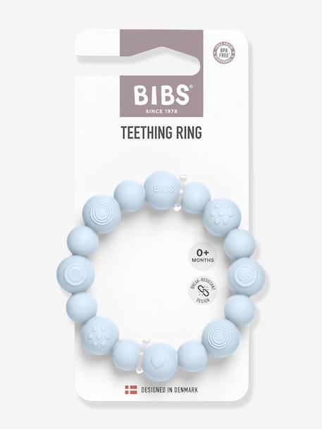 Anneau de dentition perles bleu ciel+bleu pétrole+blush+vert sauge 1 - vertbaudet enfant 