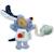 Doudou attache sucette jack mini ami de la nuit Bleu+Rose, blanc 1 - vertbaudet enfant 