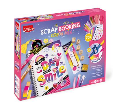 Scrapbooking kit complet d'activités Multi-coloured 1 - vertbaudet enfant 
