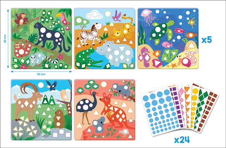 Coffret de gommettes pour enfants Multi-coloured 6 - vertbaudet enfant 