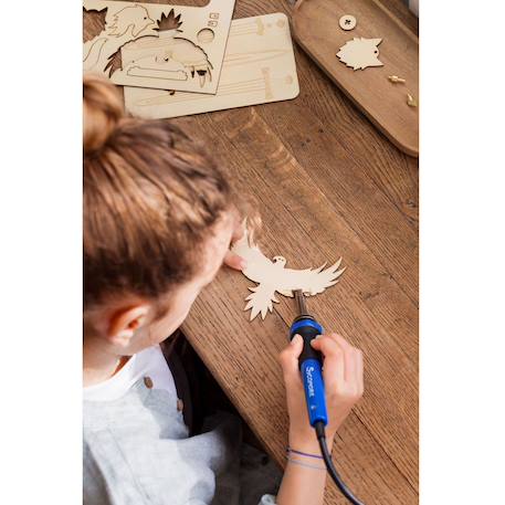 Maquettes et pyrogravure celtique Bleu 6 - vertbaudet enfant 