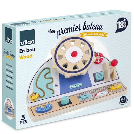 Mon premier bateau d'éveil Bleu 5 - vertbaudet enfant 
