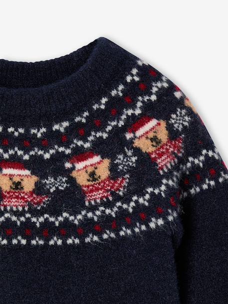 Pull jacquard bébé garçon manches longues marine 5 - vertbaudet enfant 