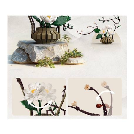 Art floral oriental hiver 990 pièces Blanc 4 - vertbaudet enfant 