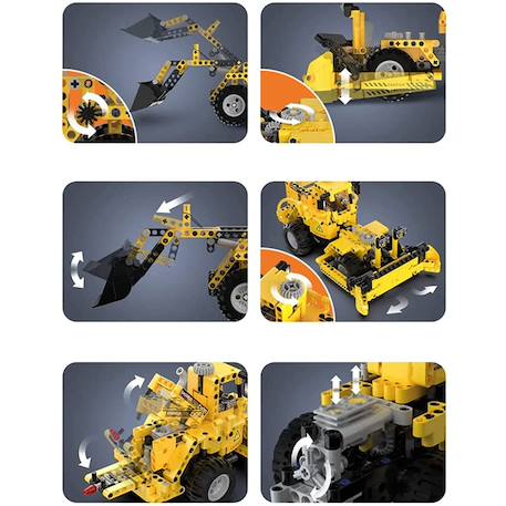 Camion chargeur 2 en 1 693 pièces Jaune 3 - vertbaudet enfant 