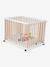 Parc en bois pliant bicolore naturel/blanc+blanc+naturel 1 - vertbaudet enfant 