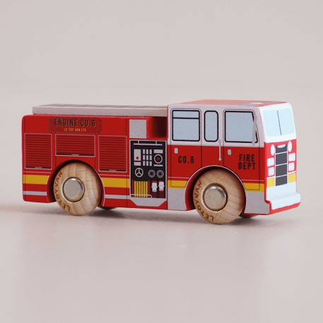 Camion de pompiers quinn no 44 Rouge 3 - vertbaudet enfant 