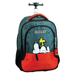 -Cartable à roulettes fille snoopy et woodstock