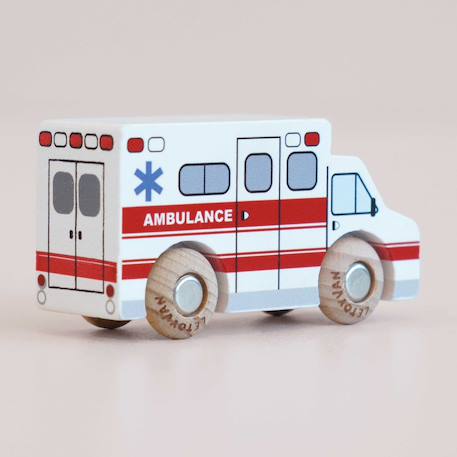 Camion ambulance lance no 43 Blanc 5 - vertbaudet enfant 