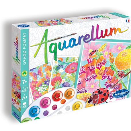 Aquarellum dans les fleurs Blanc 4 - vertbaudet enfant 