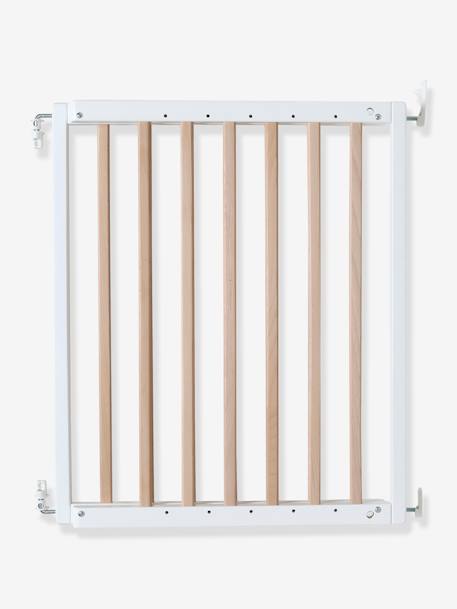 Barrière de sécurité enfant en bois naturel/blanc 1 - vertbaudet enfant 