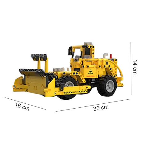 Camion chargeur 2 en 1 693 pièces Jaune 4 - vertbaudet enfant 