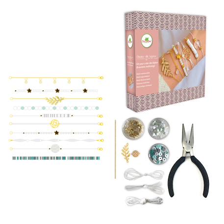 Atelier de bijoux bracelets multirangs Marron 2 - vertbaudet enfant 